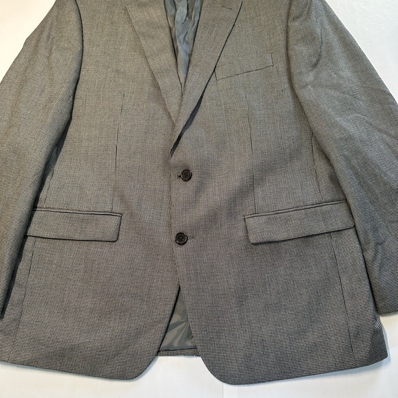 Ralph Lauren blade sports coat size 42R  2 button front, black and‎ gray plaid - Picture 13 of 13